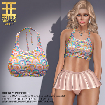 Second Life Marketplace - Entice - Cherry Popsicle Top - Boho - Nude